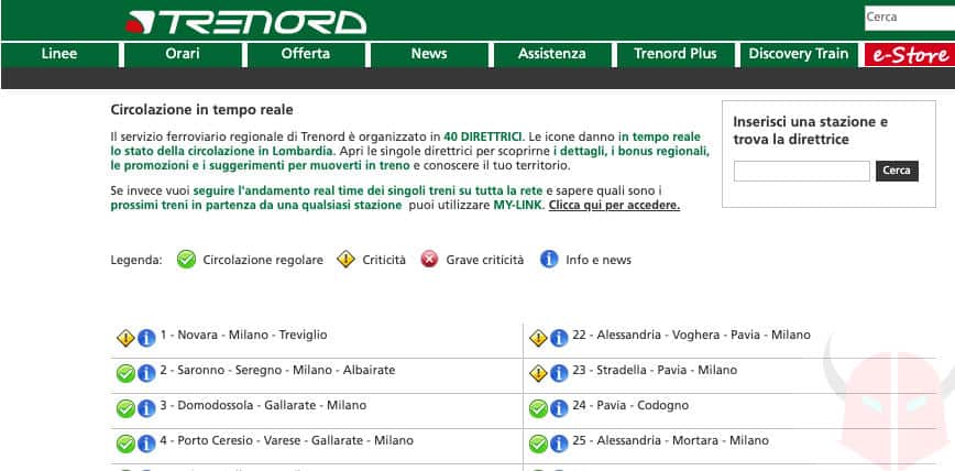 ritardo treno Trenord