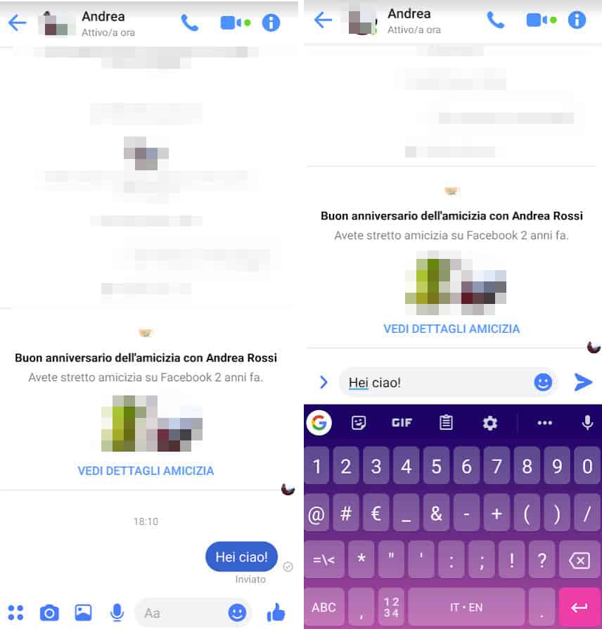 come capire se ti hanno bloccato su Messenger invio messaggio