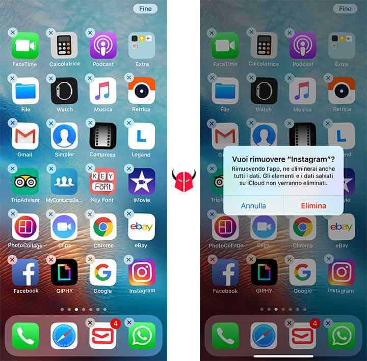 Instagram mi cancella le Storie reinstallazione app