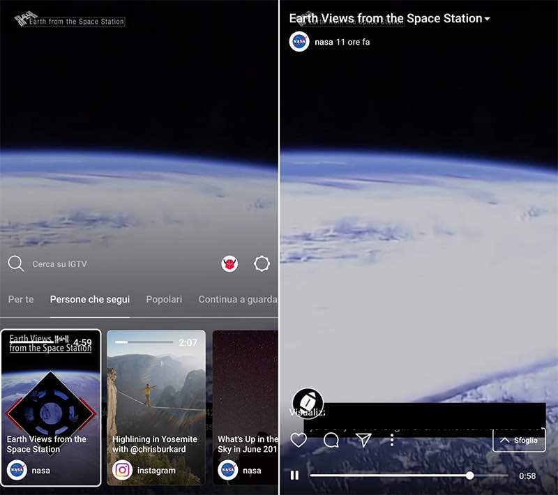 come funziona IGTV Instagram visualizzazione video