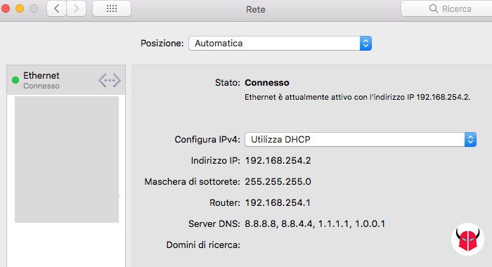 come sapere quali DNS sto usando Mac