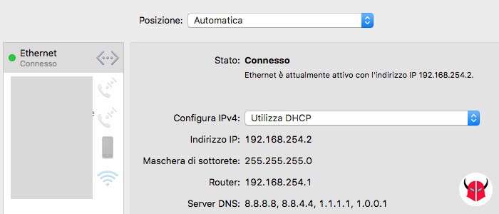 come trovare il proprio indirizzo IP macOS