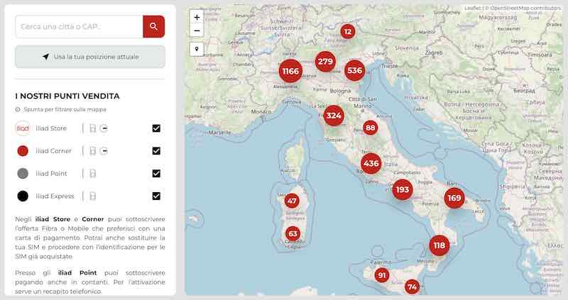 Simbox dove ricaricare iliad