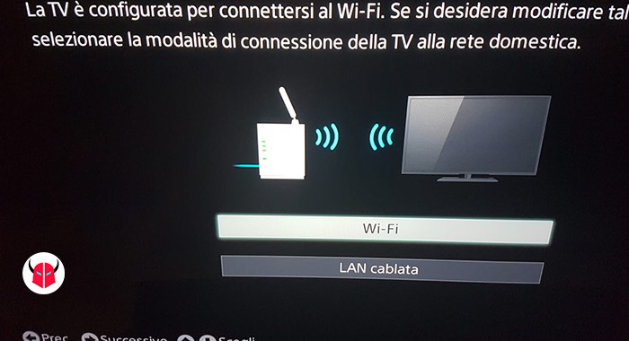 come collegare smart TV a internet WiFi