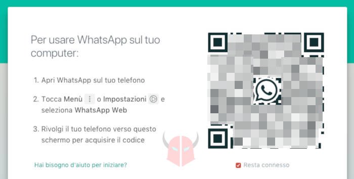 come entrare su WhatsApp senza codice WhatsApp Web QR code