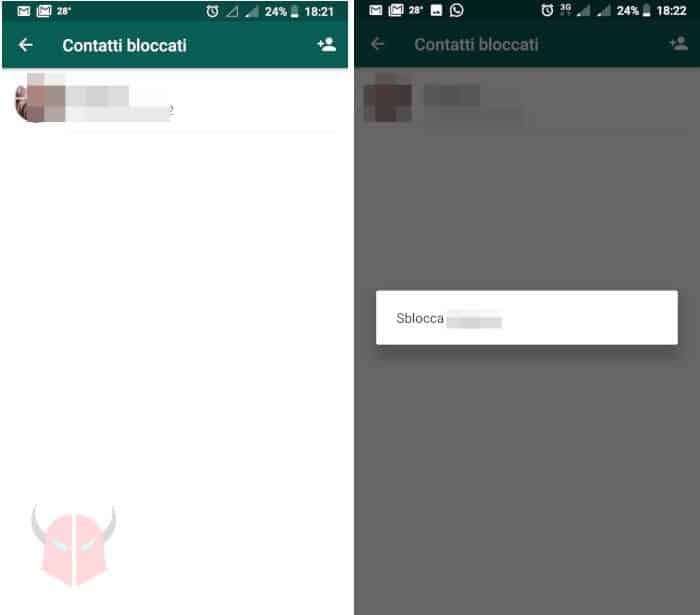 come vedere contatti bloccati WhatsApp