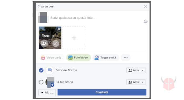 come taggare foto Facebook PC