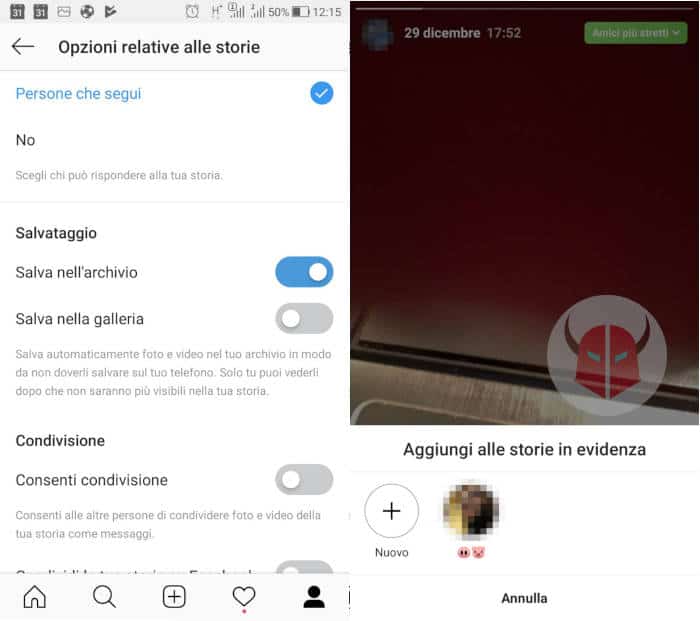 come vedere le Storie vecchie su Instagram archivio