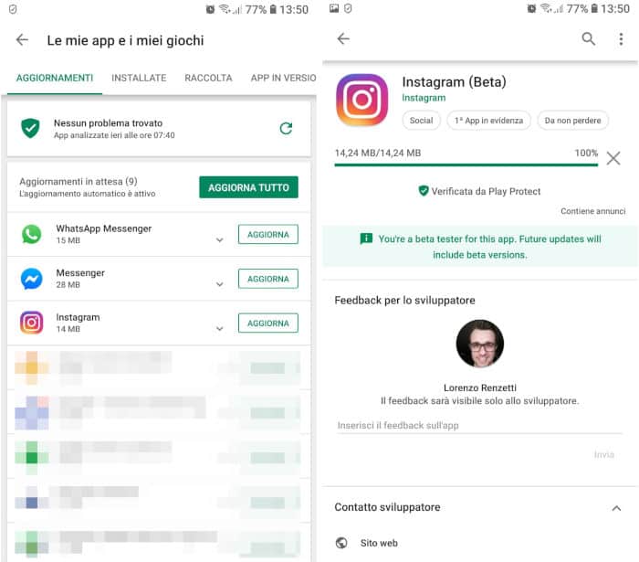 come cambiare lingua su Instagram aggiornamento app