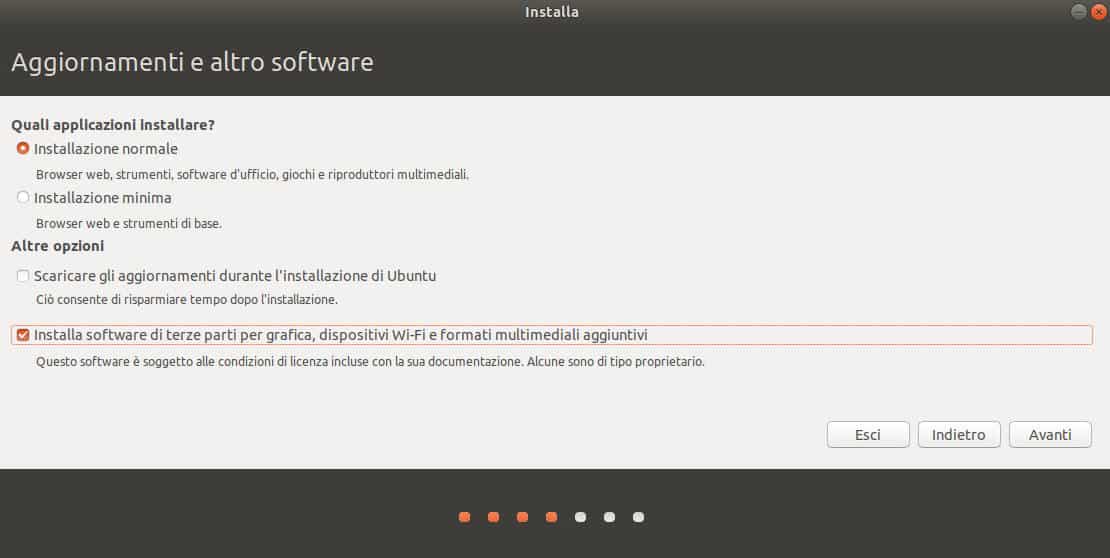 come installare Ubuntu unico sistema operativo