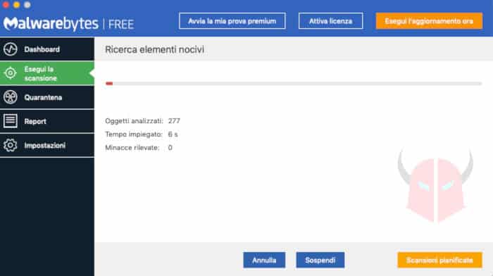 si aprono pagine internet da sole trovare adware Malwarebytes