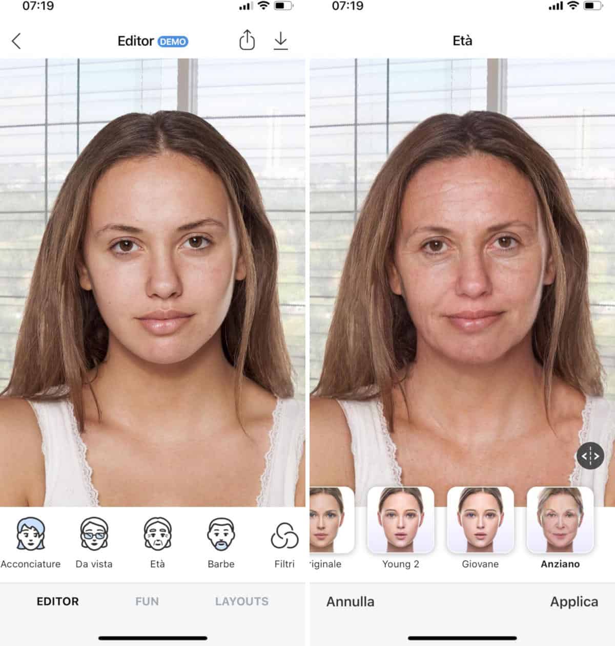 app per invecchiare foto FaceApp iOS