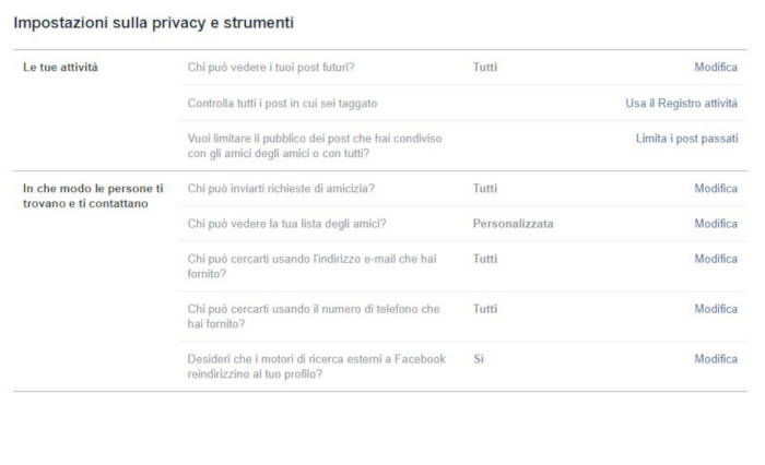 come bloccare Facebook a una persona profilo privato