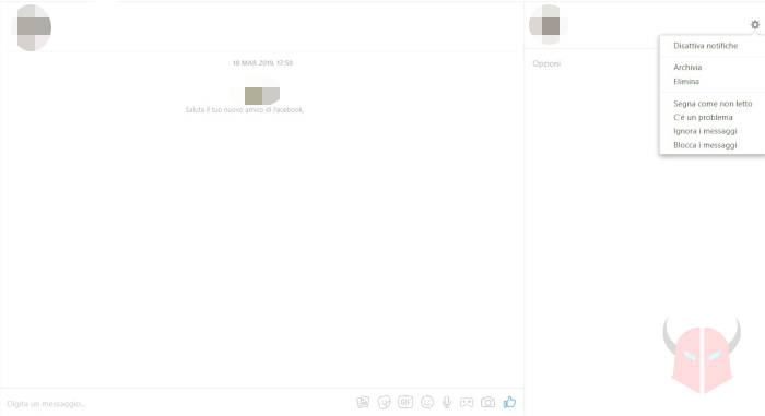 come bloccare Facebook a una persona utente Messenger PC