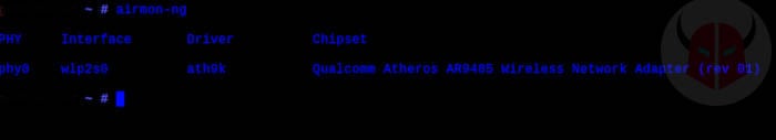come craccare una rete WiFi protetta airmon-ng interfaccia