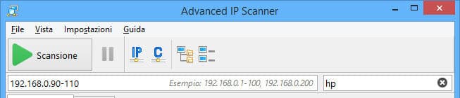 come entrare nel modem router di TIM Advanced IP Scanner