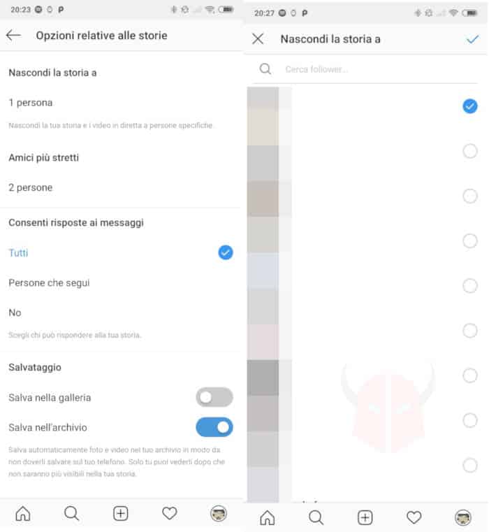 come vedere chi guarda le storie Instagram nascondere storie follower