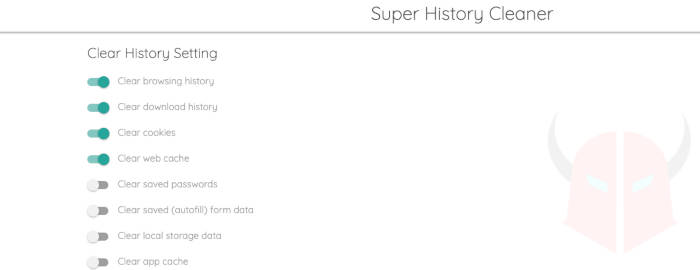 programmi per velocizzare internet Super History Cleaner