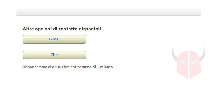 come contattare Amazon Italia email o chat