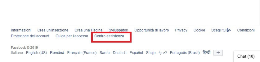 come contattare Facebook da PC