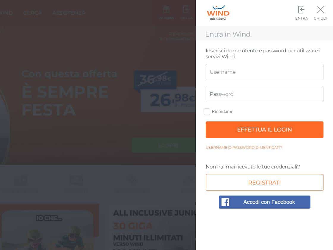 come controllare i giga di internet sito ufficiale Wind