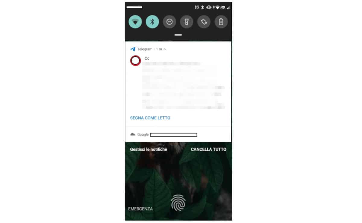 come non farsi vedere su Telegram lettura dal centro notifiche