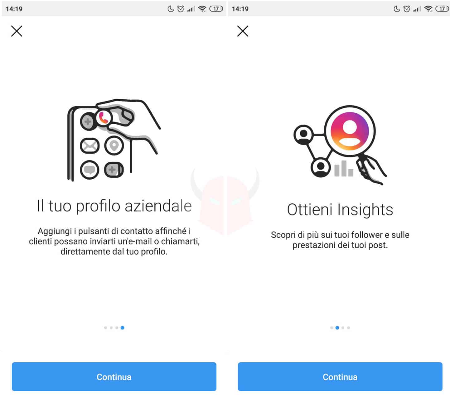 come passare a profilo aziendale Instagram da privato a business