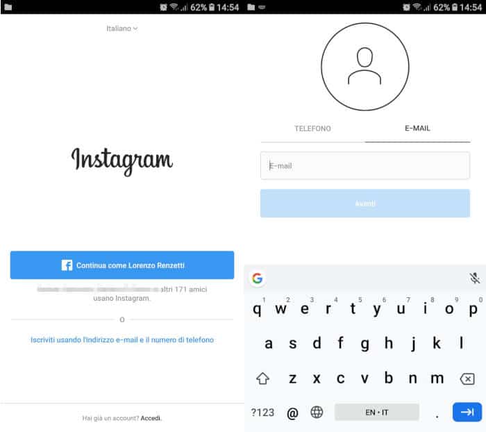 come passare a profilo aziendale Instagram iscrizione azienda