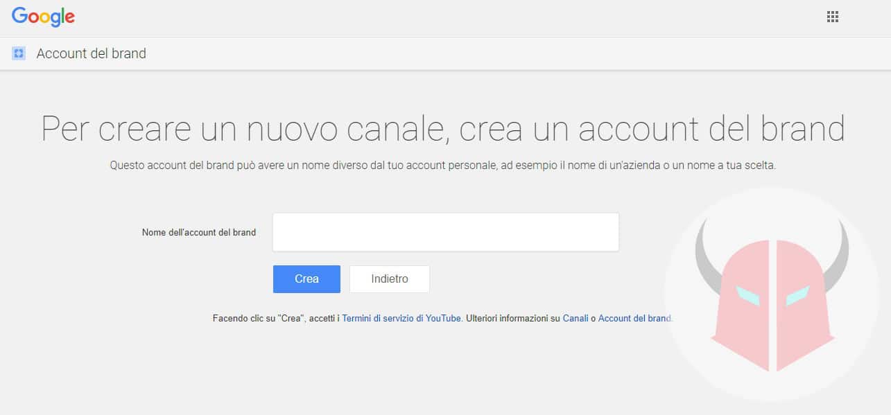 come creare canale YouTube creazione di un altro canale