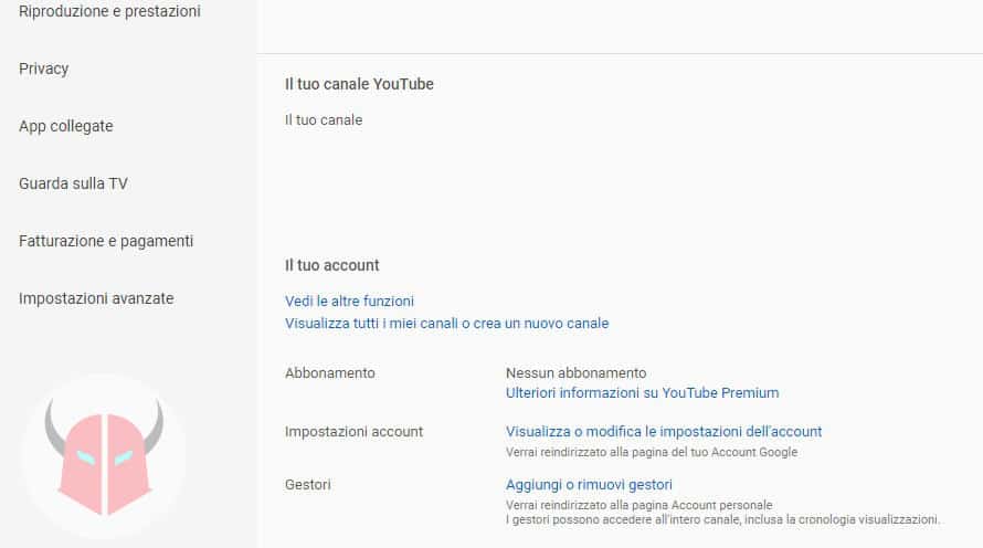 come creare canale YouTube creazione