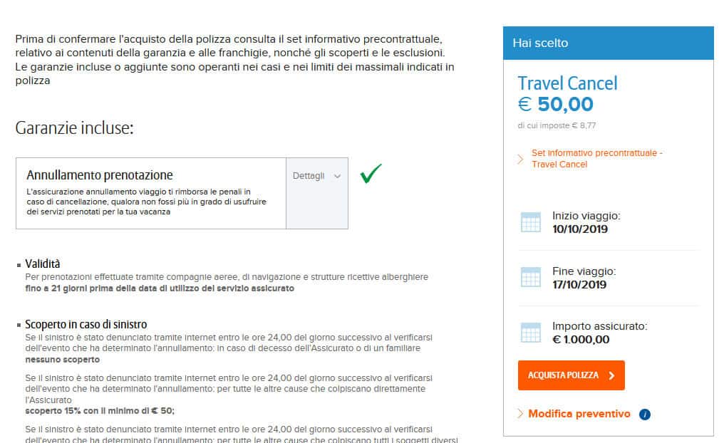 come cancellare una prenotazione su Booking assicurazione Allianz