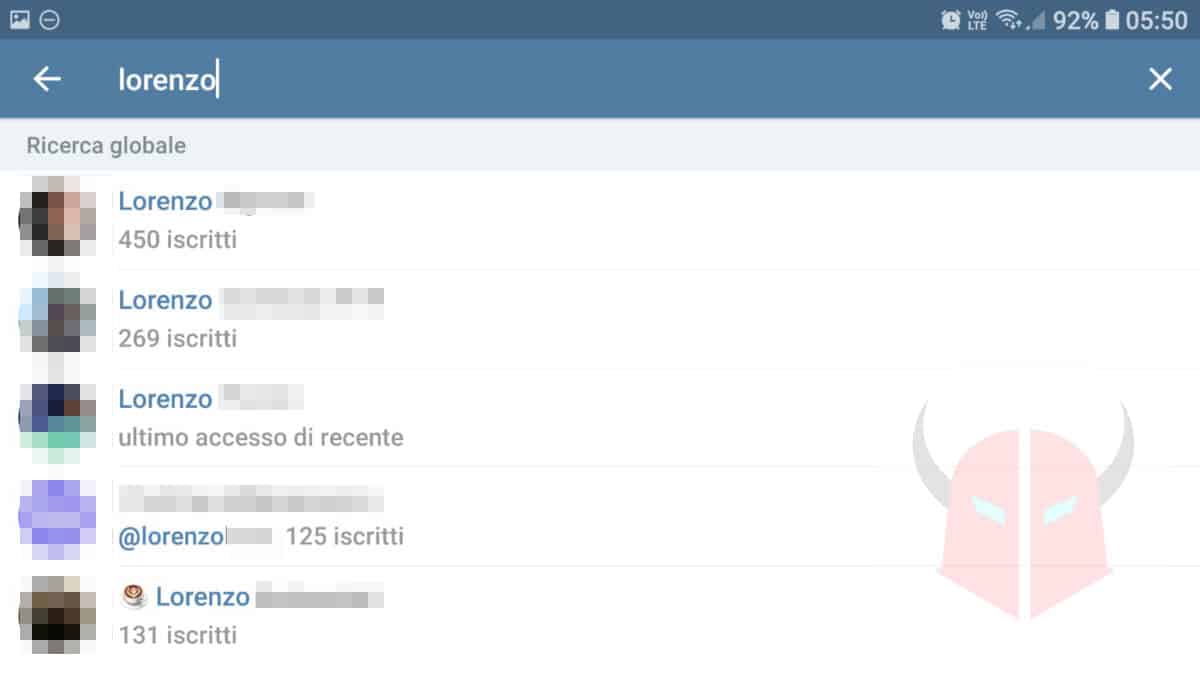 come chattare su Telegram ricerca utente