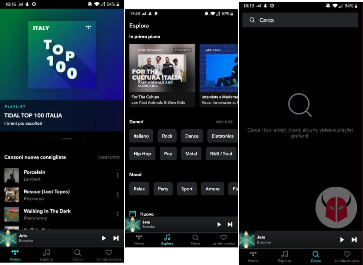 come funziona Tidal opzioni app