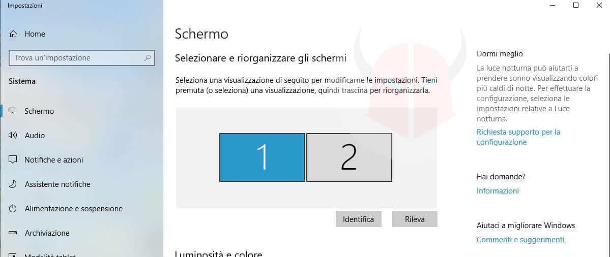 come nascondere le icone Desktop Windows doppio schermo