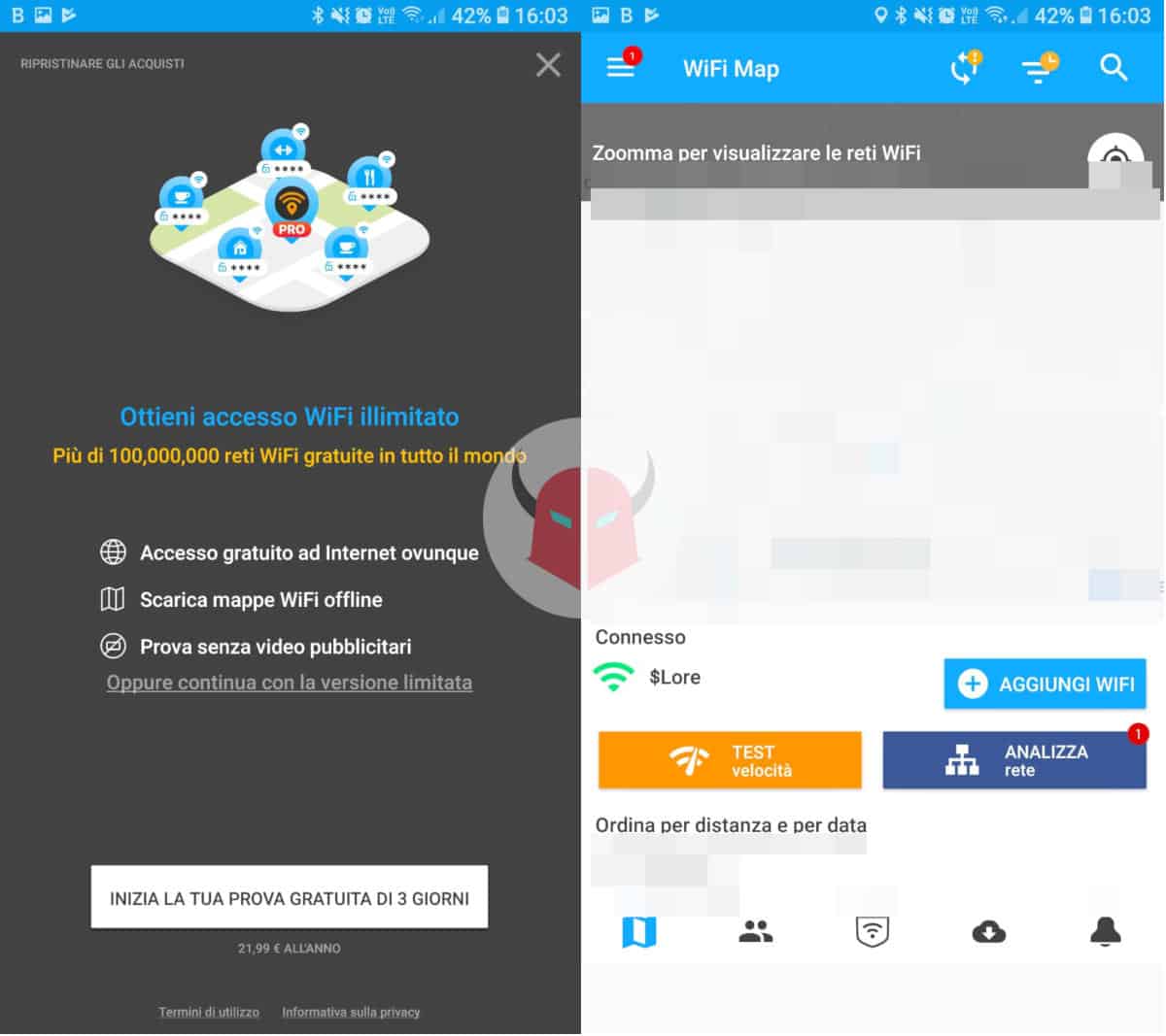 come navigare all'estero app WiFi Map