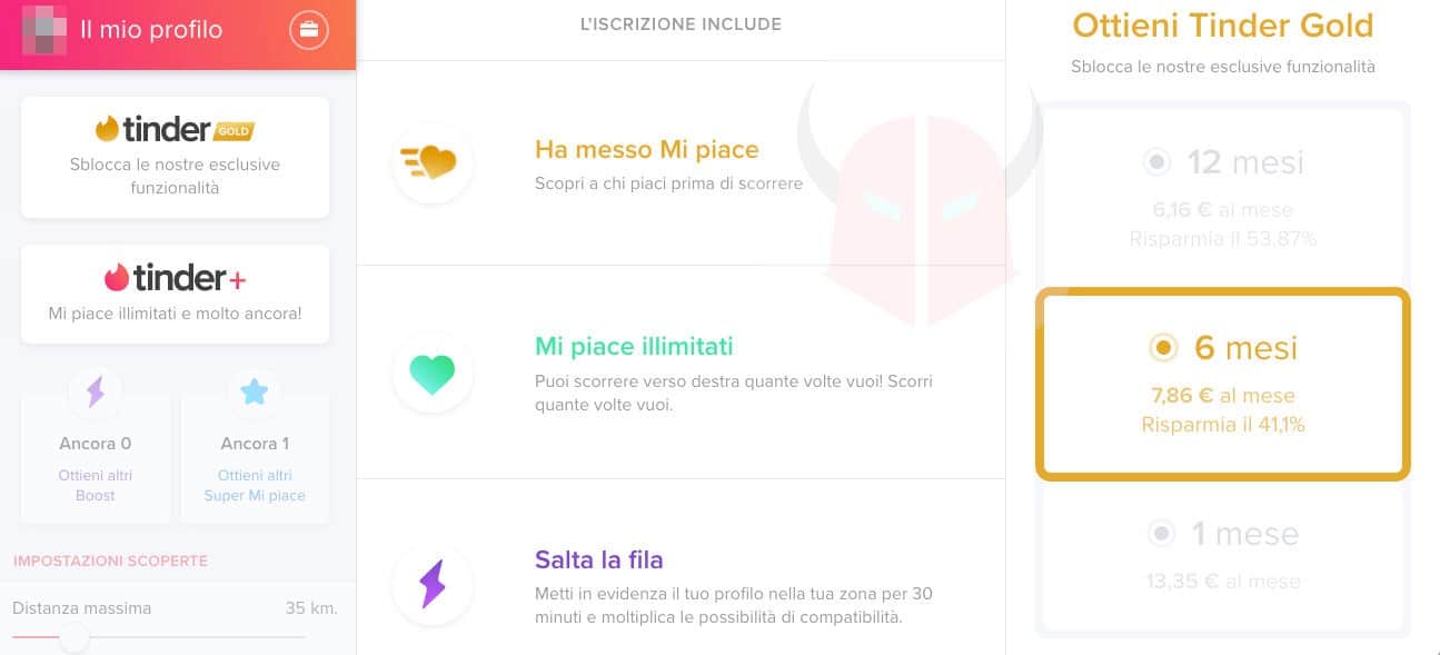 compatibilità Tinder abbonamento Tinder Gold