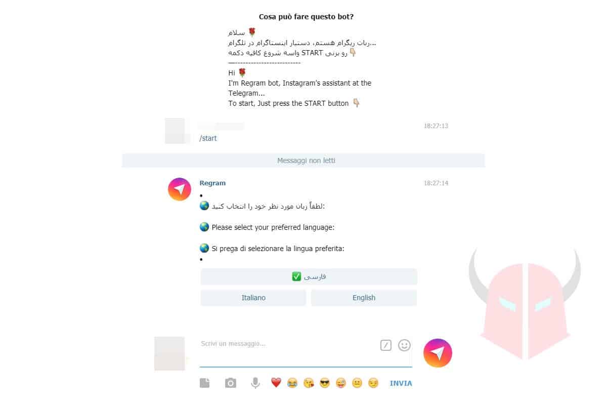 migliori bot per Telegram Regram