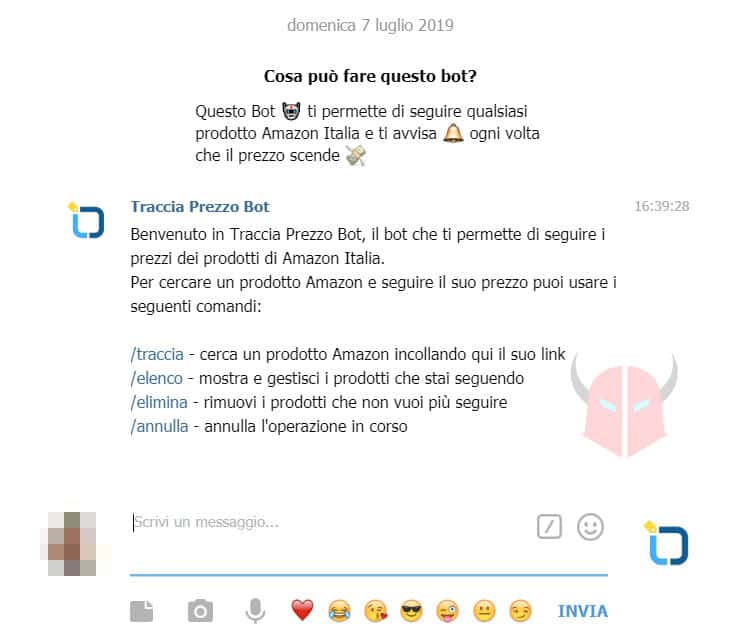 migliori bot per Telegram Traccia Prezzo Bot