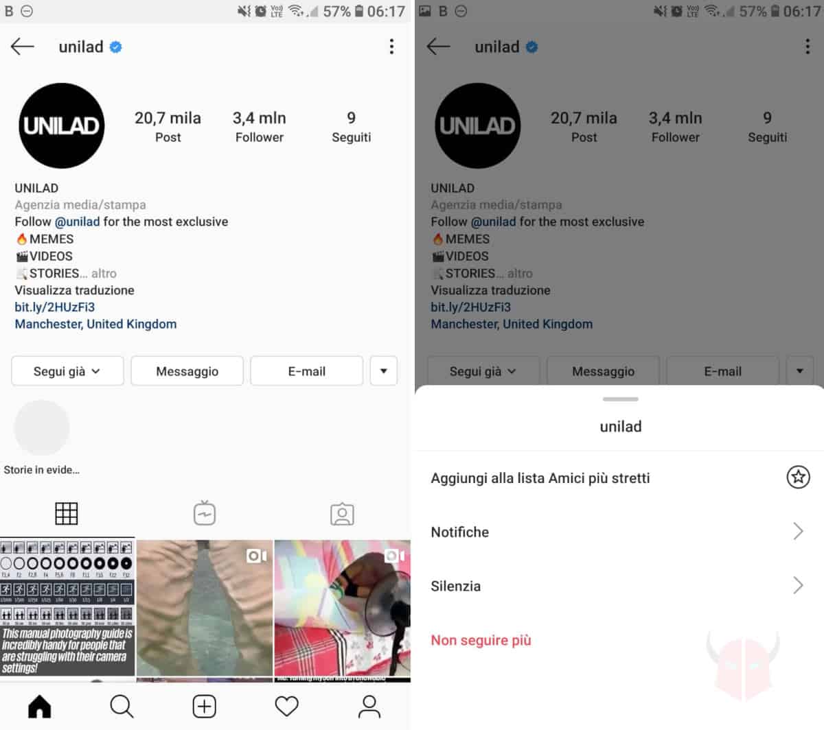 come bloccare su Instagram unfollow