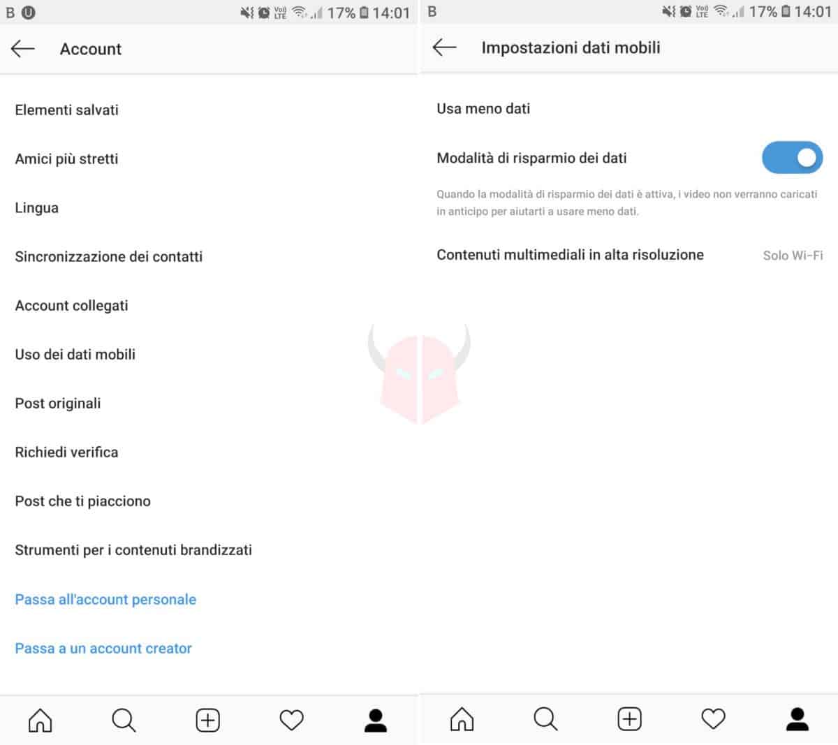 come bloccare video automatici su Instagram