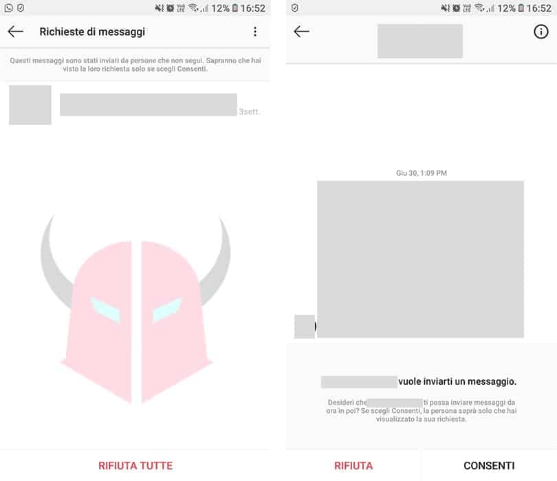 come leggere messaggi Instagram richieste