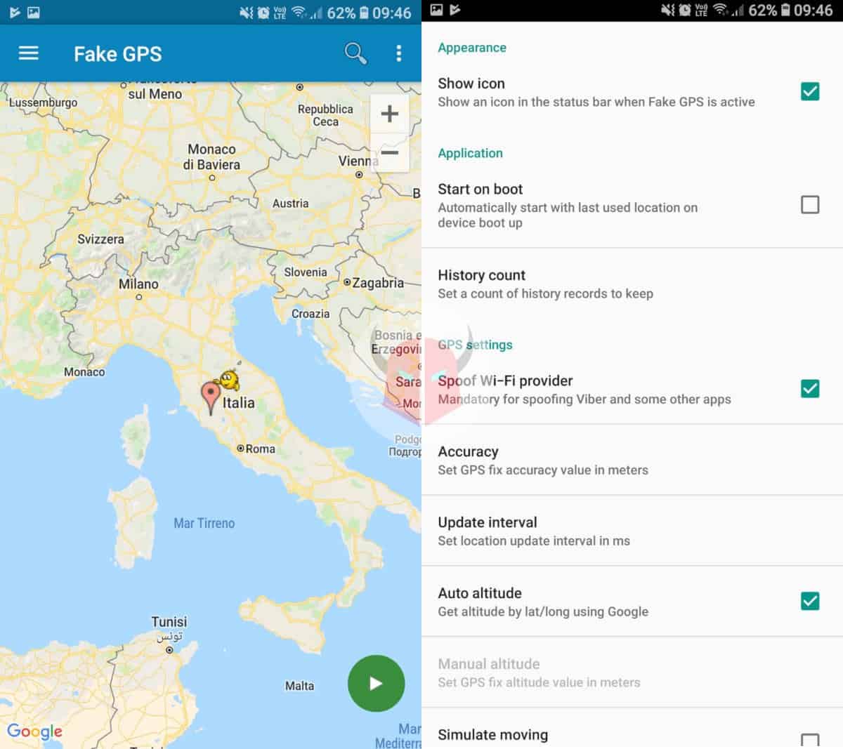 come non farsi scoprire su Tinder app Fake GPS