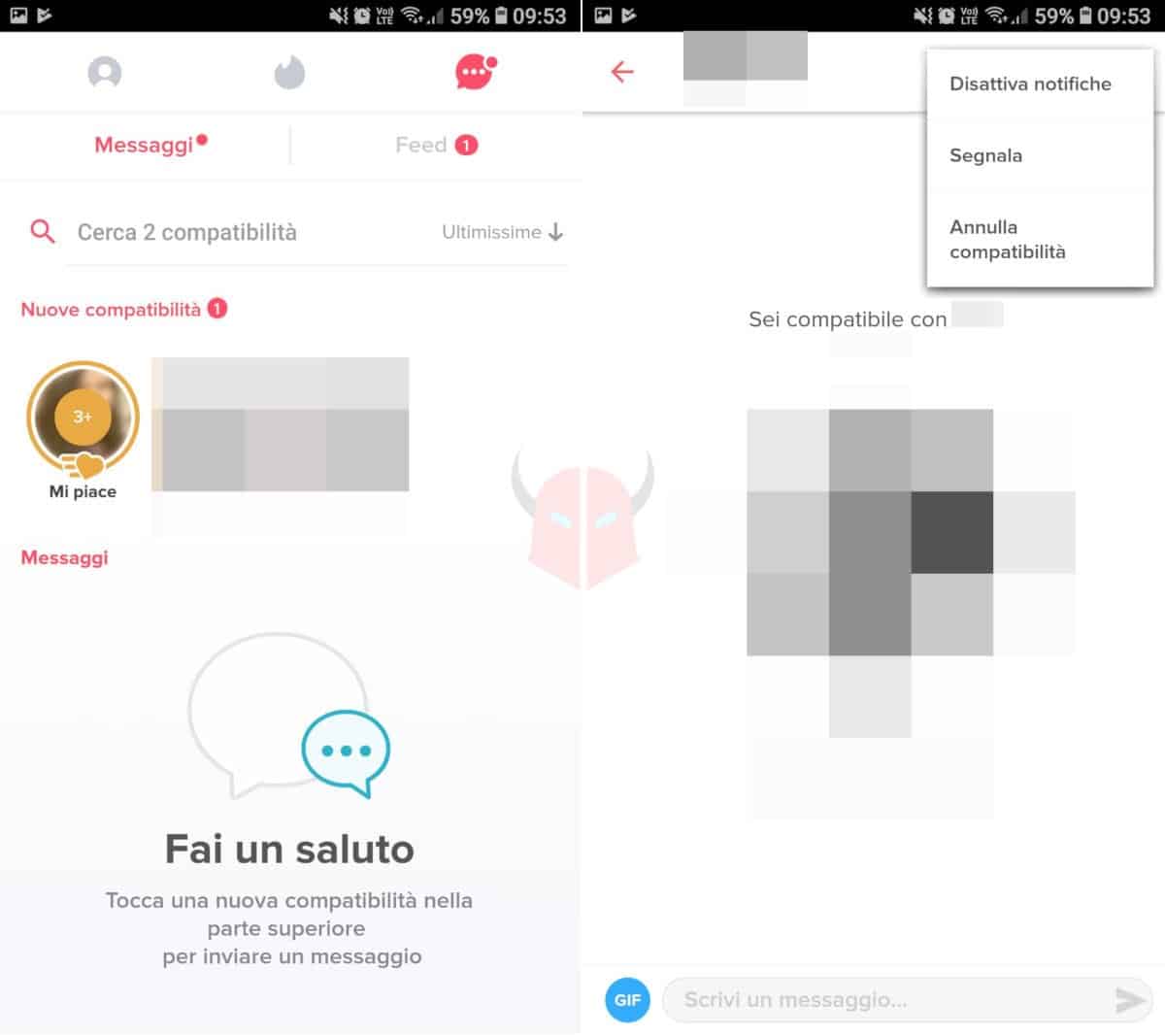 come non farsi scoprire su Tinder disattivazione notifiche chat