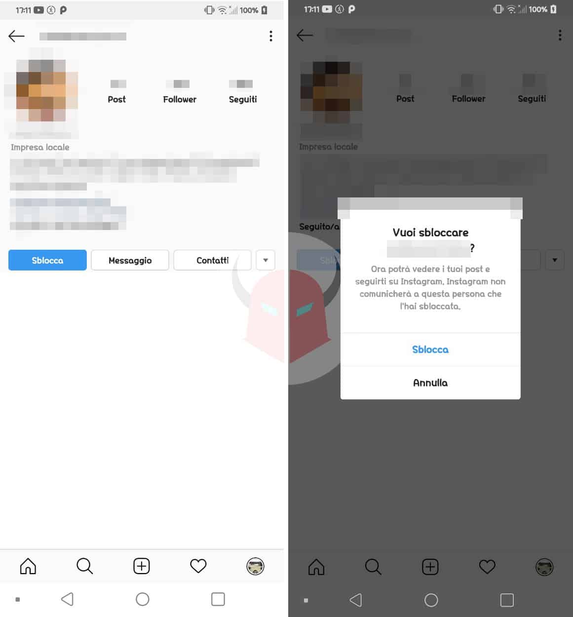 come riattivare profilo Instagram bloccato