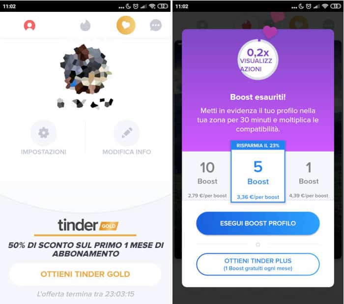 perché non ho match su Tinder Boost