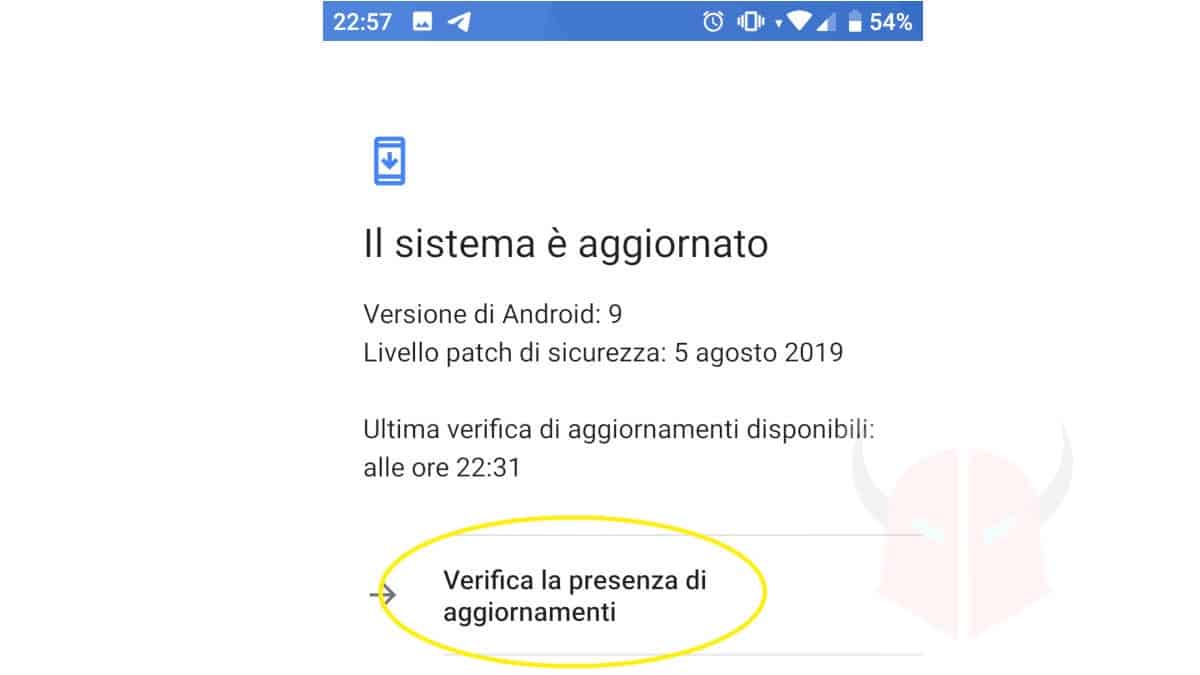 aggiornamento sistema operativo per risolvere siti che si aprono da soli su Android