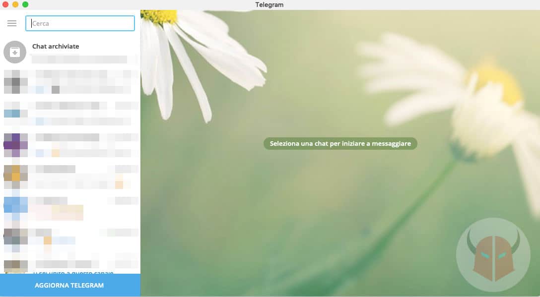 come aggiornare Telegram Desktop macOS