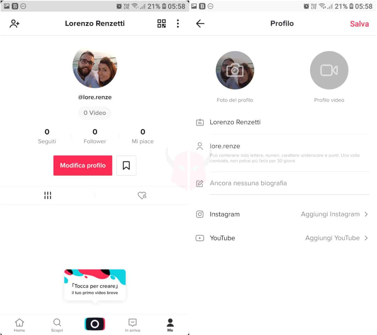 come diventare famosi su TikTok nome utente