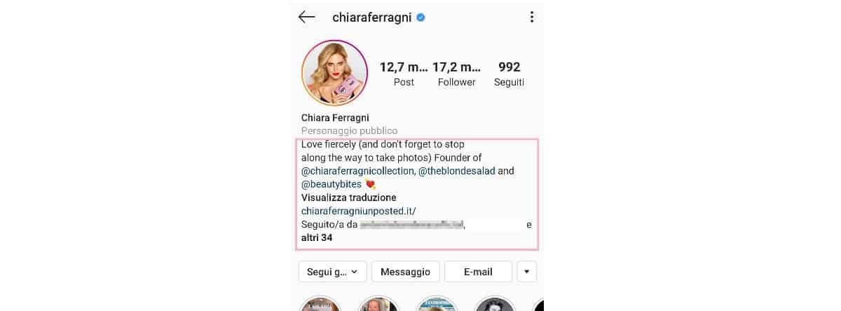 come diventare fashion blogger su Instagram esempio account Chiara Ferragni